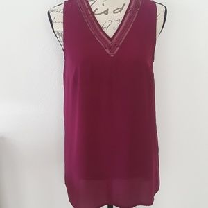 3 for $15 / Raspberry Beaded Tank